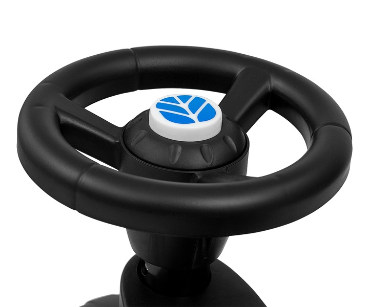 Jeździk TRAKTOR Z PRZYCZEPKĄ GRABKI ŁOPATKA New Holland T7 auto różowy pink