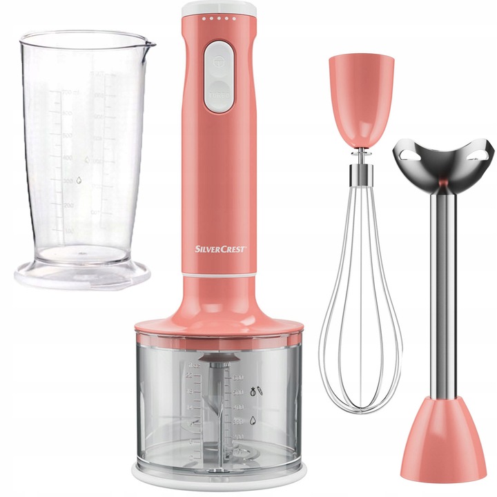 Blender ręczny SilverCrest SSMS 600 E3 RÓŻOWY