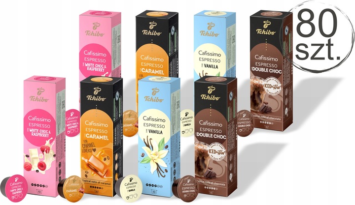 80 kapsułki do Cafissimo Zestaw MIX SMAKOWY