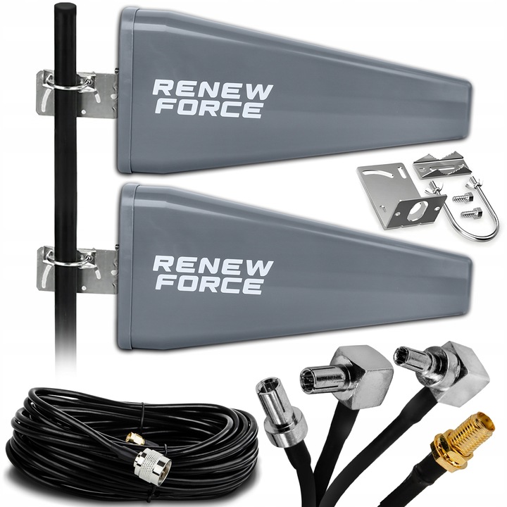2x MOCNA Antena do wszystkich routerów 46dbi LTE ZEWNĘTRZNA Router 10m