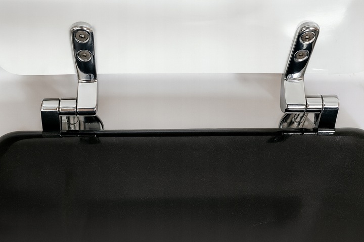 Zawiasy uchwyty TYP U metalowe do DESKI sedesowej drewnianej MDF mocowania