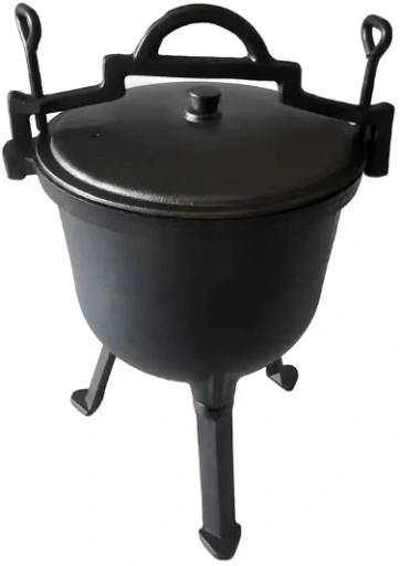 KOCIOŁEK ŻELIWNY GARNEK myśliwski węgierski pieczonki 10L na OGNISKO GRILL