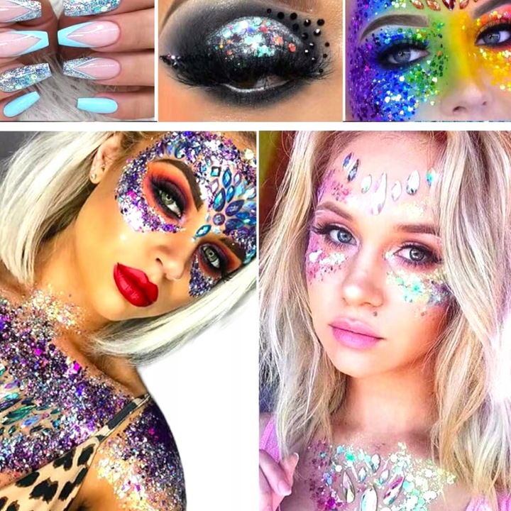 BROKAT DO ZDOBIENIA TWARZY CIAŁA UST WŁOSÓW GEL