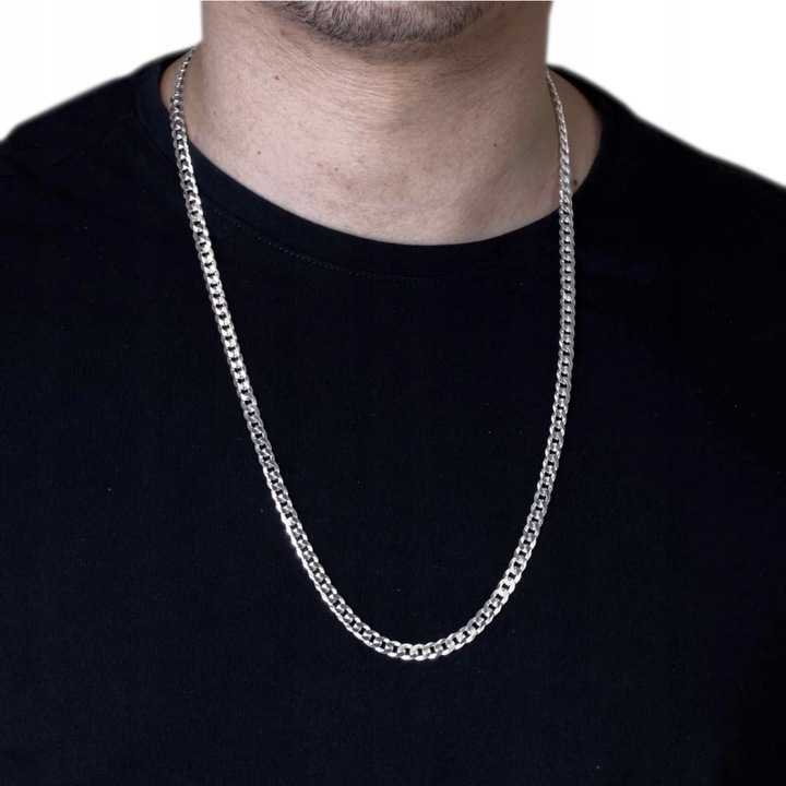 Srebrny Łańcuszek Męski SREBRO pr.925 WŁOSKI 3mm Łańcuch Diamentowany