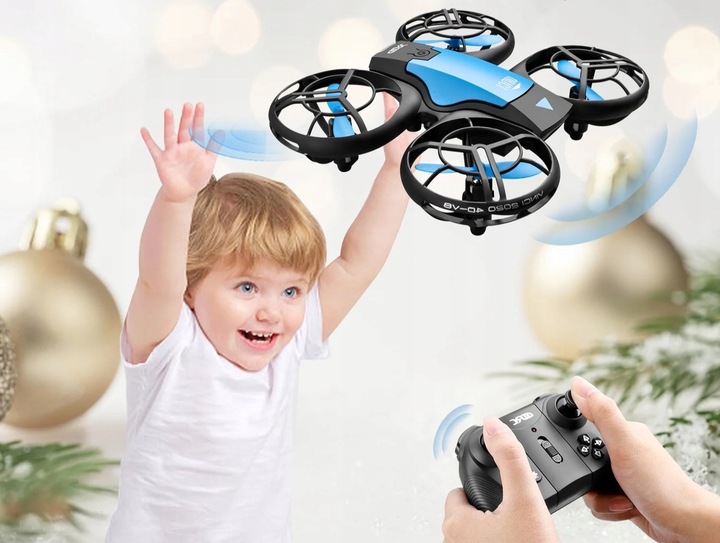 MINI DRON QUADROCOPTER TURBO AKROBACJE FUTERAŁ AKUMULATOR OSŁONY DLA DZIECI