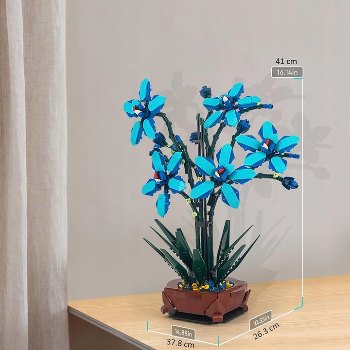 KLOCKI KONSTRUKCYJNE ORCHIDEA BUKIET KWIATÓW DO UŁOŻENIA 1097 ELEMENTÓW