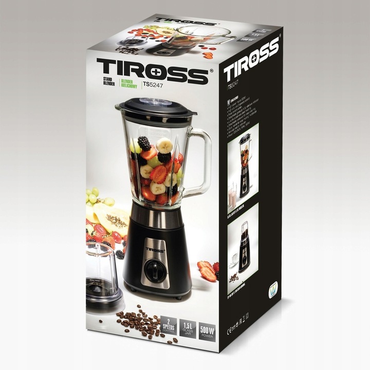blender+młynek kawa mixer koktail TS-5247 TIROSS