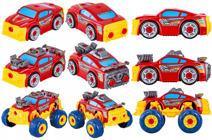 Samochód DO ROZKRĘCANIA Skręcania Auto Sportowe 3w1 Śruby Tuning WKRĘTARKA