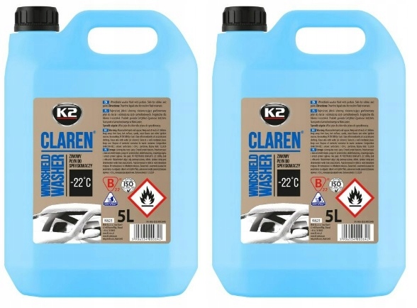 2x K2 CLAREN - ZIMOWY PŁYN DO SPRYSKIWACZY -22°C 5 L