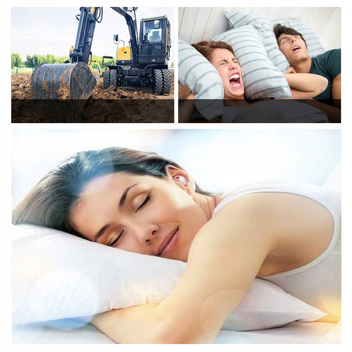 ZATYCZKI STOPERY DO USZU DO SPANIA -40DB BLUEDIO + ETUI