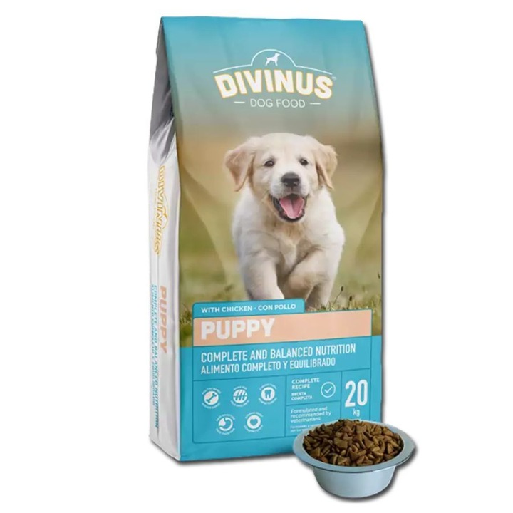 DIVINUS PUPPY Karma sucha dla szczeniąt owczarek labrador witaminy 20kg