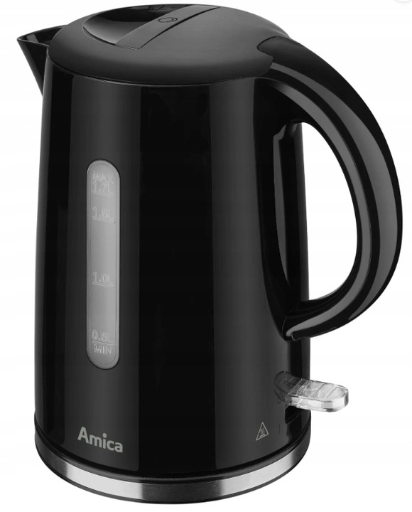 CZAJNIK ELEKTRYCZNY AMICA KF1002 CZARNY 1,7L 2200W FILTR ANTYWAPIENNY STRIX