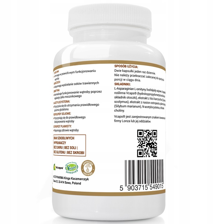 NA WĄTROBĘ COMPLEX CHOLINA OSTROPEST KARCZOCH 2x60