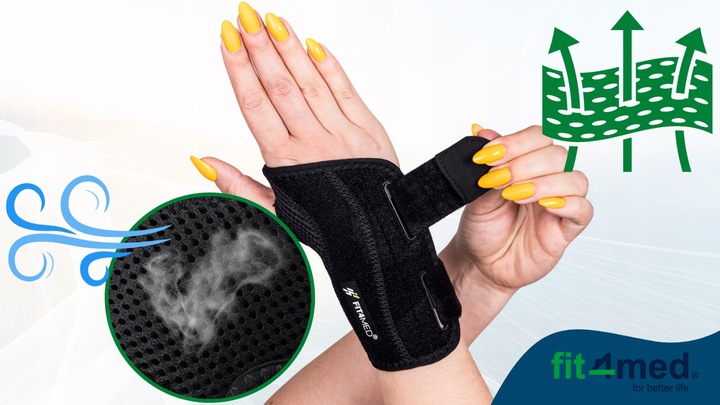 ORTEZA NADGARSTKA STABILIZATOR OPASKA ZESPÓŁ CIEŚNI WYGODNA DOBRZE USZTYWNI