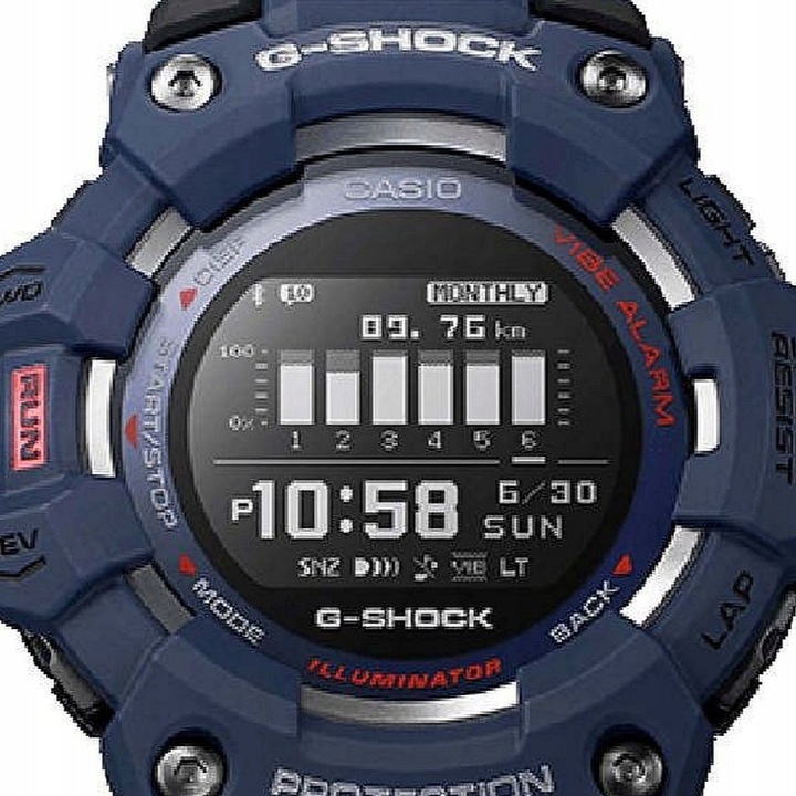 Zegarek Casio G-SHOCK G-SQUAD Bluetooth Sync Step Tracker Casio-GBD-100-2ER