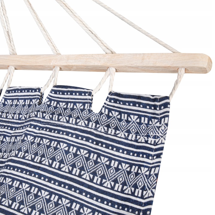 Hamak ogrodowy bawełniany jednoosobowy 200 x 100 cm Spokey ZUNI