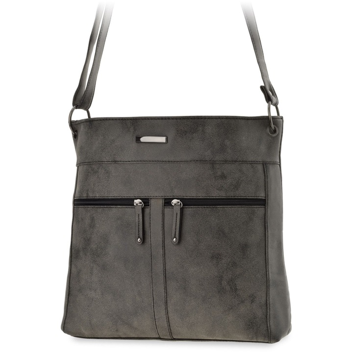 Pojemna TOREBKA DAMSKA NA RAMIĘ Duża LISTONOSZKA Skórzana TORBA