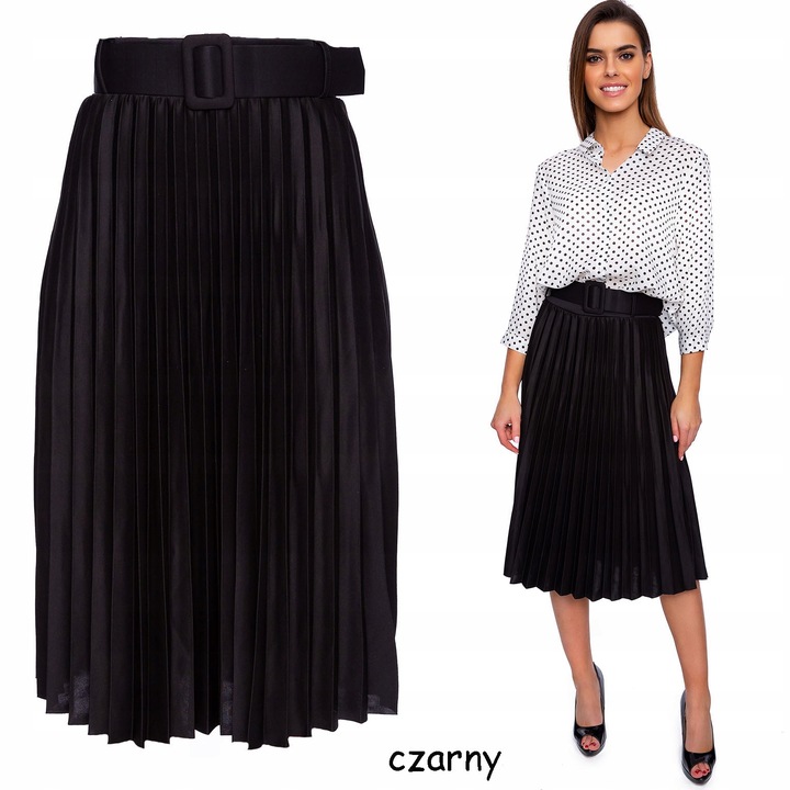 802___SPÓDNICA PLISOWANA PASEK GUMKA