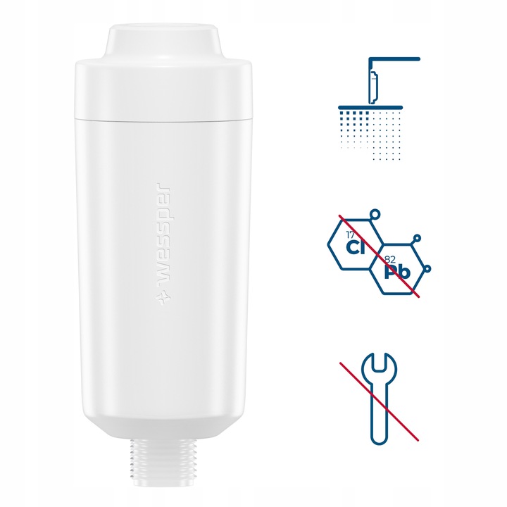 3x FILTR WODY PRYSZNICOWY do PRYSZNICA Wessper Aqua KDF BPA free