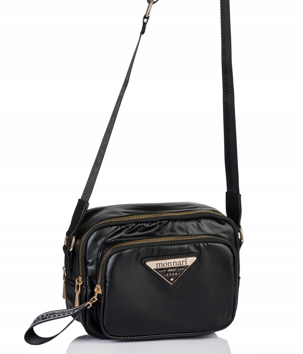 MONNARI Torebka na ramię LISTONOSZKA Pojemna DWUKOMOROWA do pracy PREMIUM