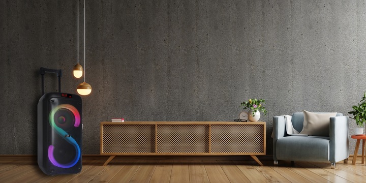 DUŻY GŁOŚNIK BEZPRZEWODOWY BLUETOOTH PARTYBOX USB KOLUMNA XXL KARAOKE