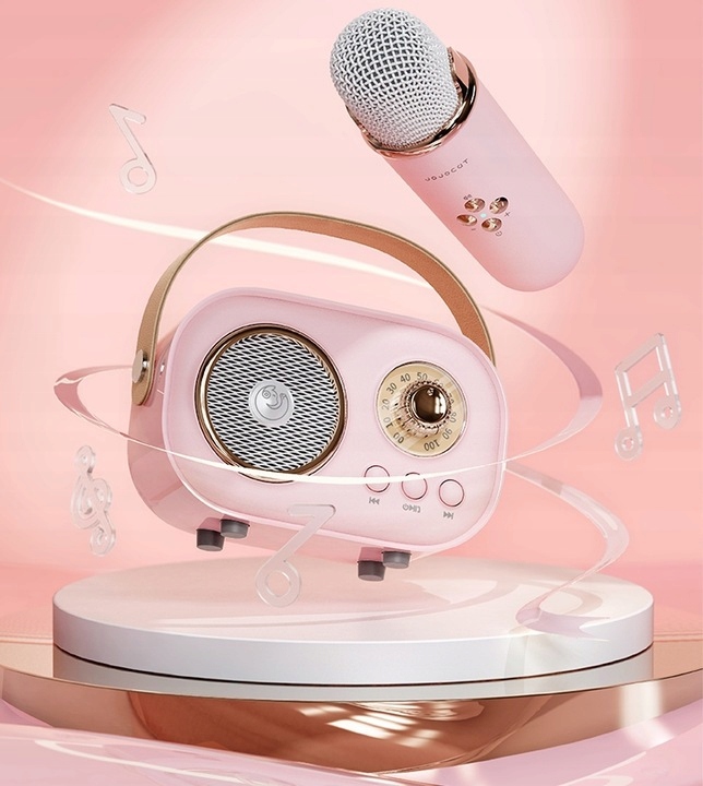 MIKROFON BEZPRZEWODOWY KARAOKE GŁOŚNIK BLUETOOTH RETRO DLA DZIECI PREZENT
