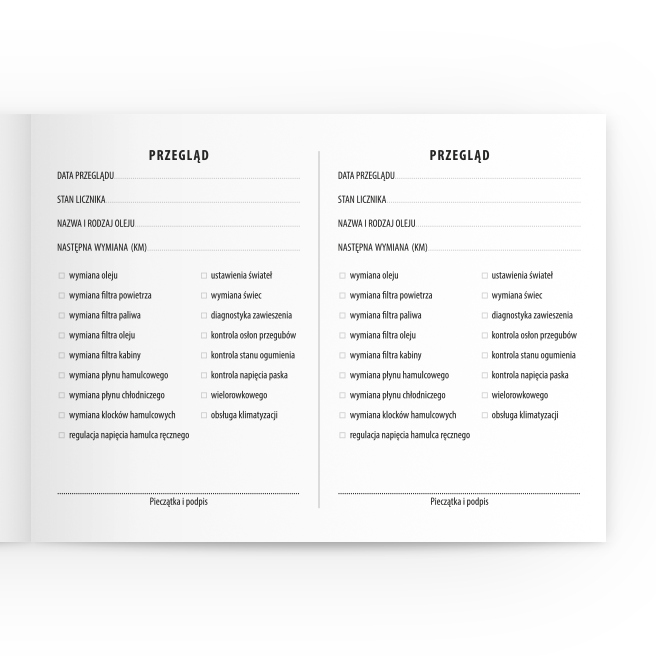 OPEL KSIĄŻKA SERWISOWA PRZEGLĄDÓW PREMIUM