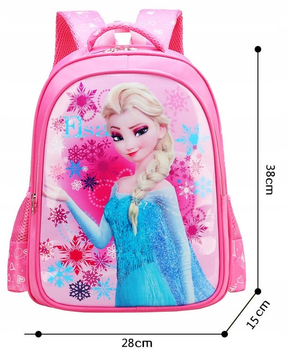 Plecak szkolny FROZEN dla dziewczynki solidny A4 KRAINA LODU mocny lekki