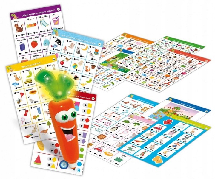 PREZENT EDUKACYJNY DLA 3, 4 LATKI Gra Carotina 1000 pytań + Torebka