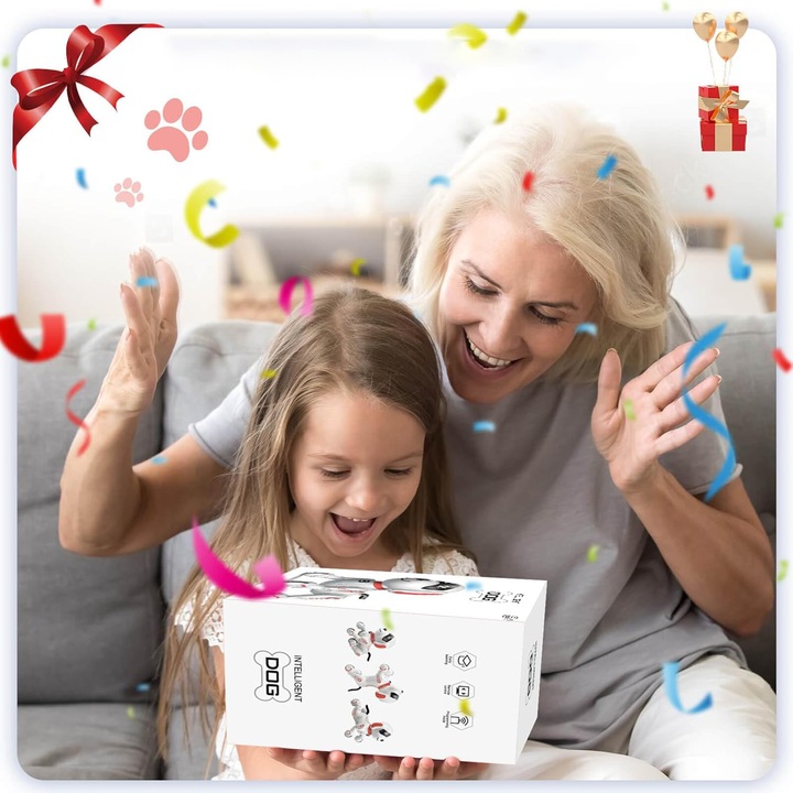 PIESEK ROBOT INTERAKTYWNY ZDALNIE STEROWANY GŁOSEM PROGRAMOWANY KOMENDY