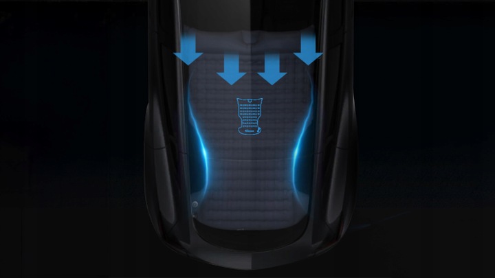 AEROGOGO GC2-01 MATERAC samopompujący się do samochodu Tesla model Y 2 os.