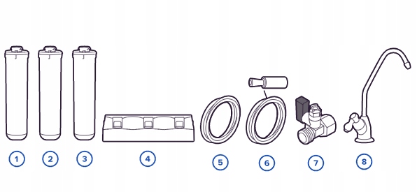 Filtr wody pitnej Aquaphor Kryształ A kran zestaw