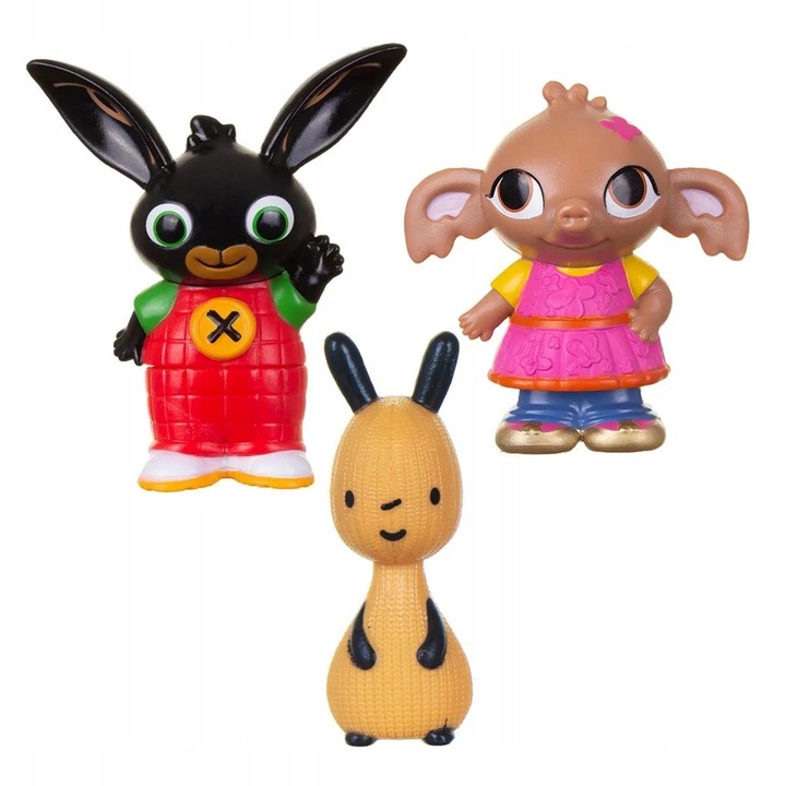 Figurki Bing Sula Flop 3-pak prezent dla dzieci 18m do małych rączek BING