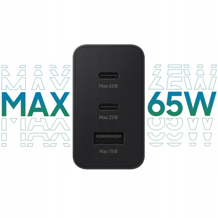 SZYBKA ŁADOWARKA SIECIOWA EPT650 TRIO 65W USB-C DO SAMSUNG GALAXY S22 23 24