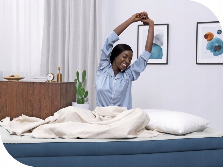 Materac Dmuchany Jednoosobowy Łóżko z Pompką 230V Bestway 6713P MODEL 2025