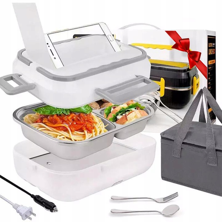 Elektryczny LUNCH BOX obiadowy POJEMNIK na jedzenie Termos podgrzewacz 40V