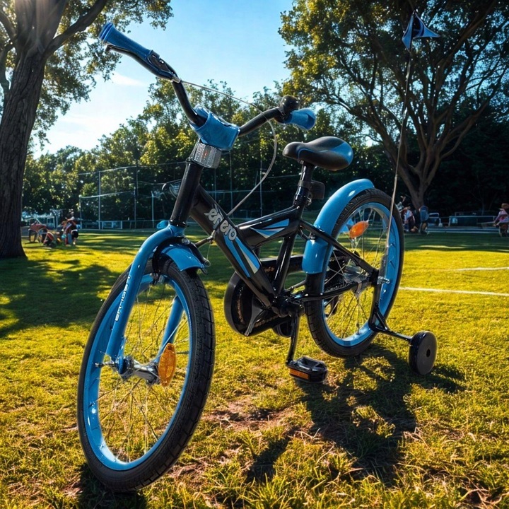 Rower Rowerek Dziecięcy dla Chłopca Chłopięcy Koła 18" Boczne Kółka