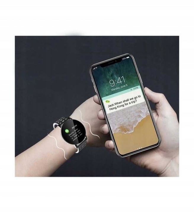 SMARTWATCH KROKOMIERZ ZEGAREK KROKI PULS TĘTNO SMS
