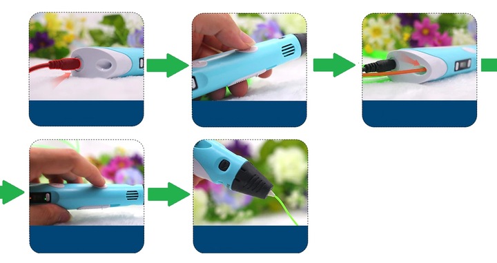 DŁUGOPIS 3D DLA DZIECI DRUKARKA 3D 150M WKŁADY SZABLONY PREZENT ZESTAW XXL