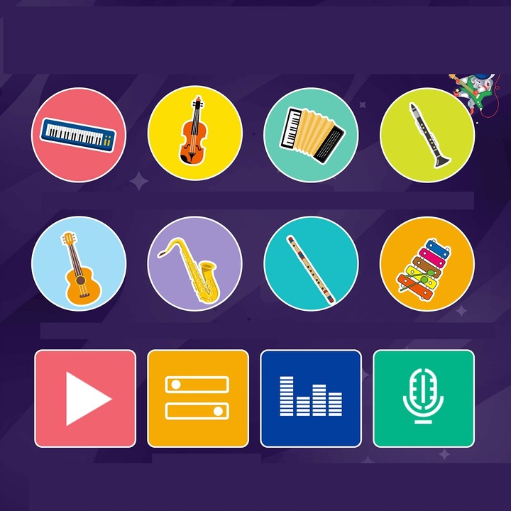 MATA MUZYCZNA EDUKACYJNA PIANINKO DLA DZIECI GRA DO TAŃCZENIA INTERAKTYWNA