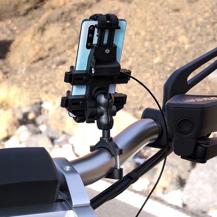 MOTOCYKLOWY UCHWYT TELEFON KIEROWNICĘ ŚRUBA RAMY