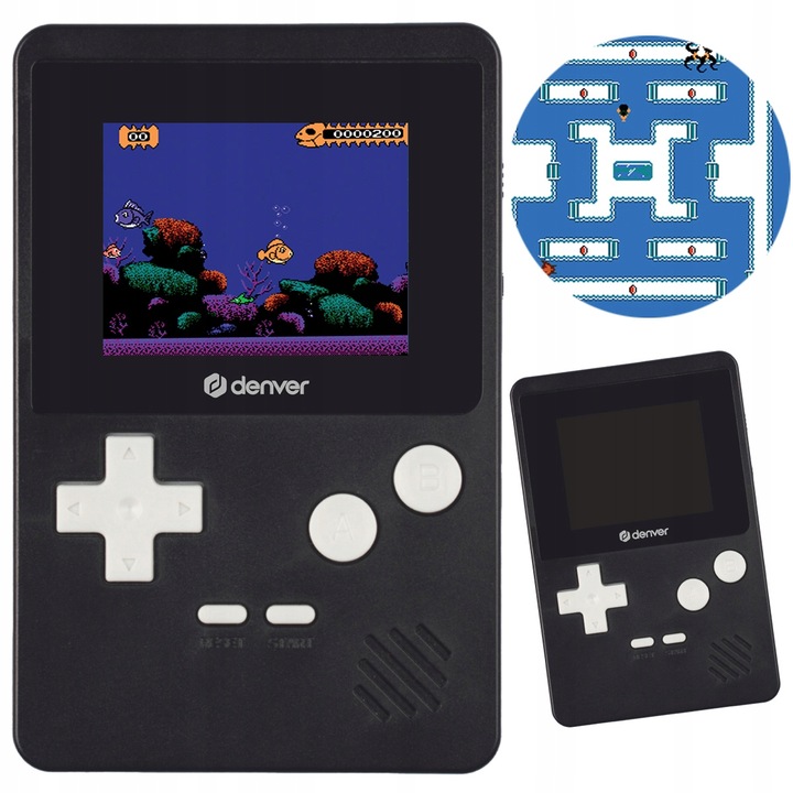 Gamepad z ekranem kolorowy LCD 2,5” DENVER GMP-290 200 gier 320 x 240