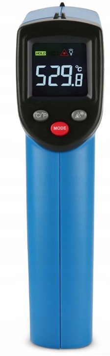 PIROMETR TERMOMETR LASEROWY BEZDOTYKOWY MIERNIK TEMPERATURY -50 +530 st.C
