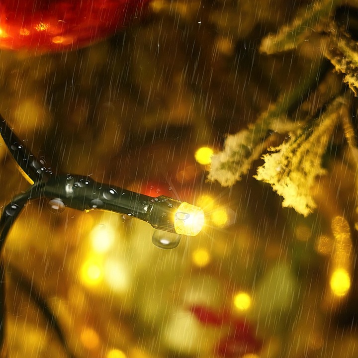 OŚWIETLENIE CHOINKOWE Z PIERŚCIENIEM, 2M, 400 DIOD LED, LAMPKI CHOINKOWE