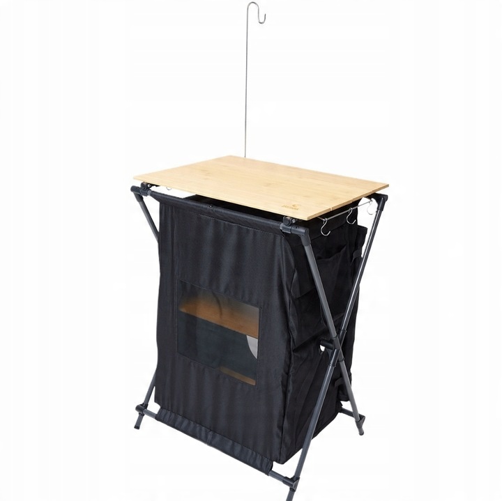 SZAFKA KEMPINGOWA TURYSTYCZNA SKŁADANA Z 3 PÓŁKAMI FROYAK 85x60x46