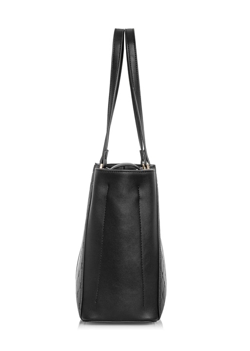 OCHNIK Czarna torebka damska z monogramem TOREC-0831A-98(Z25)