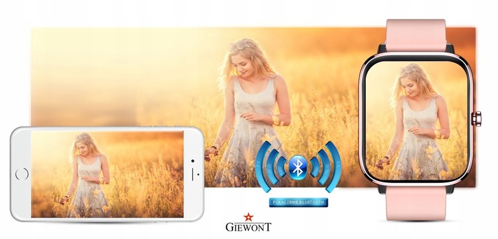 SMARTWATCH DLA DZIEWCZYNKI PREZENT NA KOMUNIĘ Z FUNKCJĄ ROZMOWY + TOREBKA