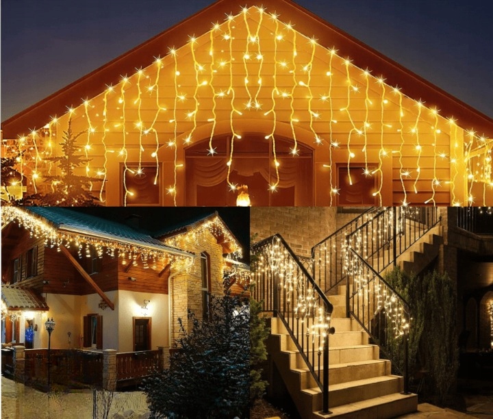 SOPLE LED LAMPKI 300 CHOINKOWE 14.5M ZEWNĘTRZNE ŚWIATEŁKA ŚWIĄTECZNE +FLASH