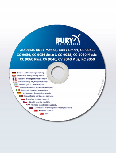 Bury CC9048 Samochodowy zestaw głośnomówiący Bluetooth ISO AUX z pilotem