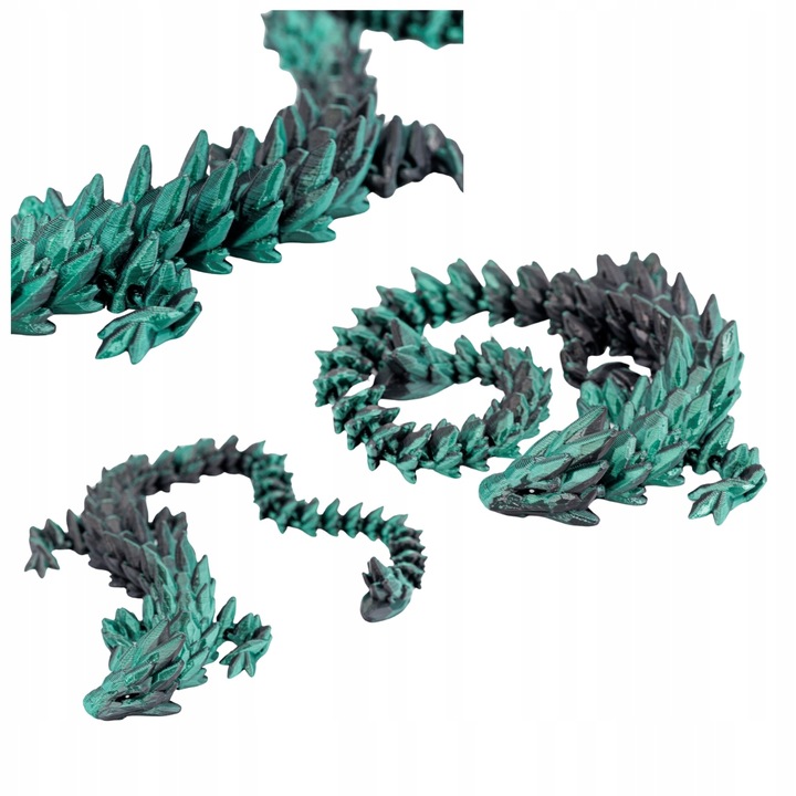 Ruchomy Kryształowy Smok DARKFOREST 32 cm